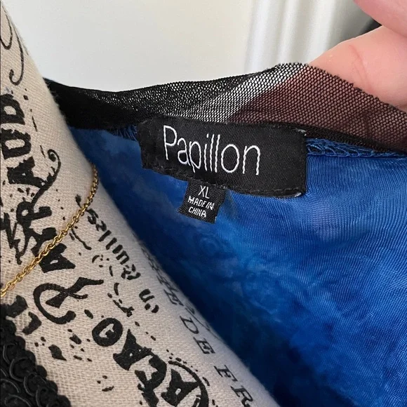 Elegant Blue Long Sleeve Dress - Picture 10 of 16